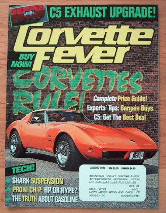 CORVETTE FEVER 1999 AUG - '64 L84, C48, LS4